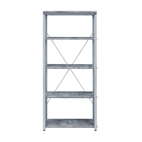 5 Wooden Shelves Bookshelf