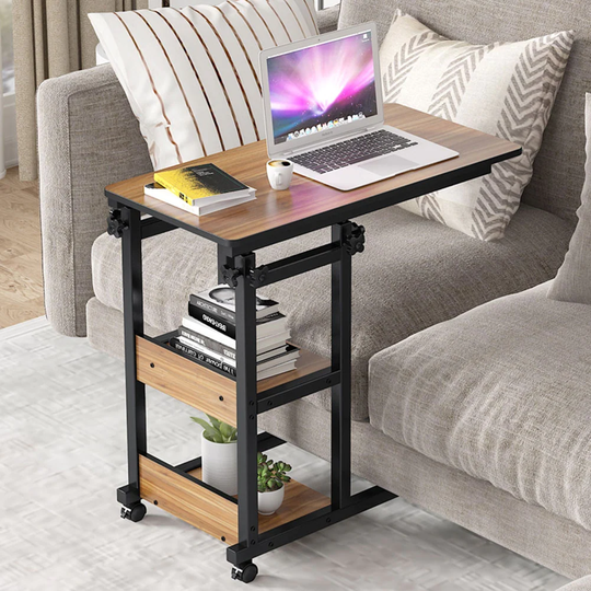 C Table, Height Adjustable Sofa Bedside Laptop Table Snack Side Table