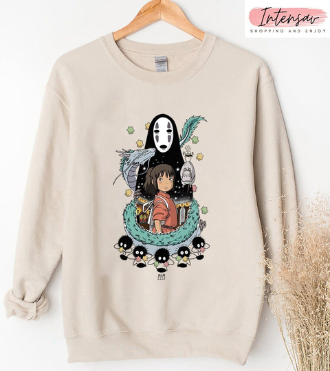 studio Ghibli Comfort Colors® Shirt, Anime Spirited Away My Neighbour Totoro, Mononoke, Miyazaki Hayao, Shirt