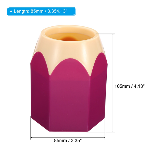 Pencil Holder Pen Holder for Desk Cute Pencil Holders Pencil Shape, Pink Purple - Pink, Purple