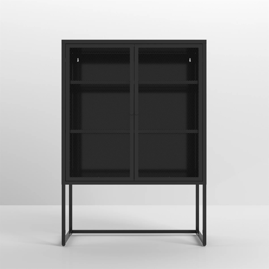 47.2 Inches High Metal Storage Cabinet with 2 Mesh Doors