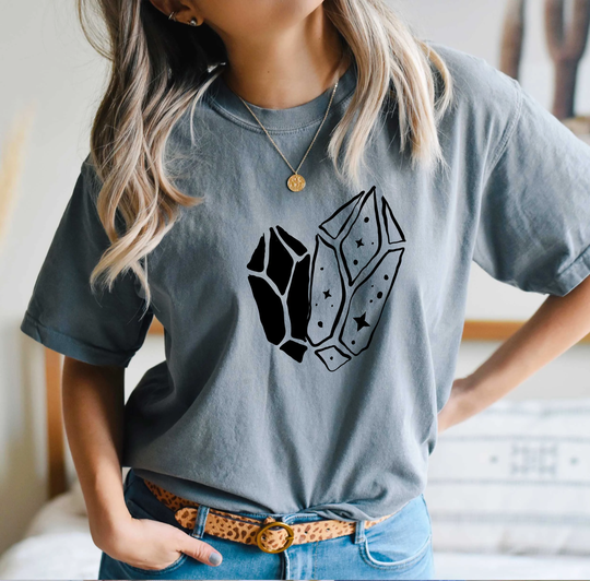 Comfort Colors Celestial Shirt, Hand Drawn Diamonds Tshirt, Boho Comfy Oversized Shirt