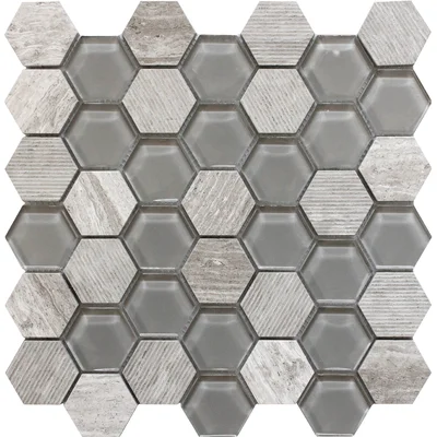 Apollo 12" x 12" Honeycomb Mosaic Wall & Floor Tile