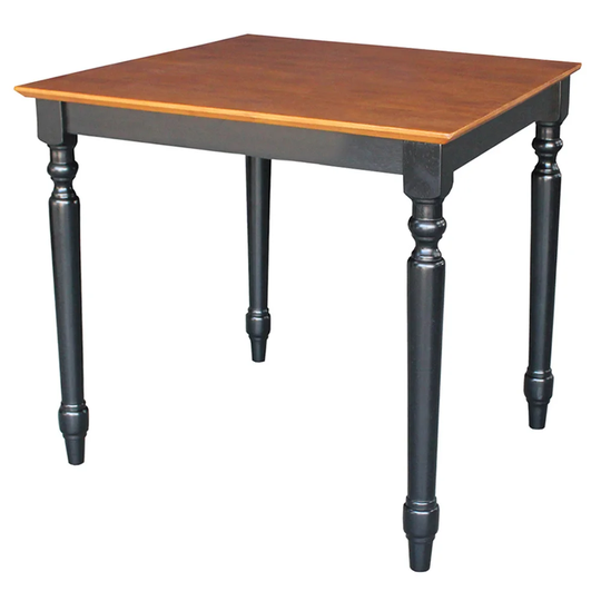 Two-tone Black/ Cherry Wood Table