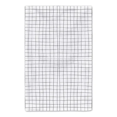 Penciled Grid Tea Towel