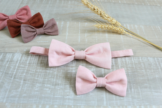 Pink Bow Tie, Baby Anniversary Tie