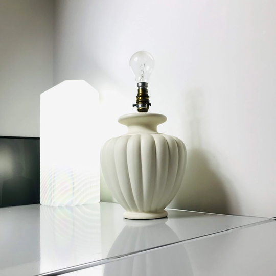 80's Lamp Base. Vintage Ceramic Table Lamp