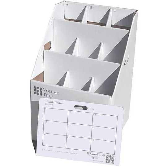 'SlantFile-9' Upgright Rolled Storage