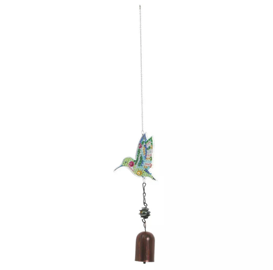 Us Seller. Hummingbird, With Bell Diamond Painting Kit, Decoration, Ornament All Supplies & Tools Included in Kit. Fast S&h