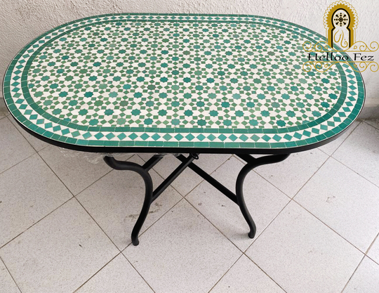 Coffee Table/Dining Table, Personalized Side Mid-Century Modern, Bistro Table, Oval Furniture & Tables