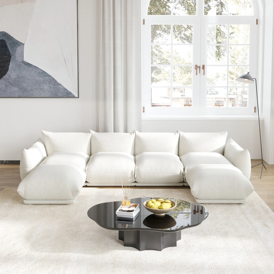 U-Shape Modular Sofa Chenille Sectional Couch