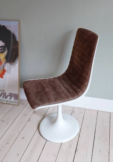 Space Age Chair Vintage Swiwel White Lübke Design Lounge Retro Livingroom Large Tulip 1970S Furniture
