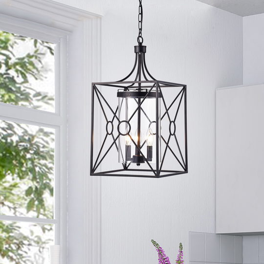 Magnolia 3 - Light Lantern Square Pendant
