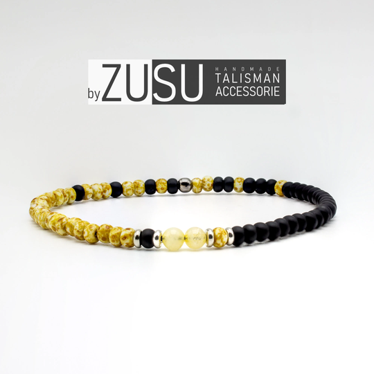 Citrine Mens Bracelet, Minimalist Bracelet For Him Men, Stretch, Birthstone Jewelry, Handmade Jewelry, Gifts Christmas Gift