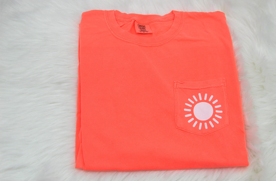 Sunshine Comfort Colors Pocket Tee | Summer Sun Shirt