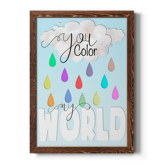 Color My World-Premium Framed Canvas - Ready to Hang