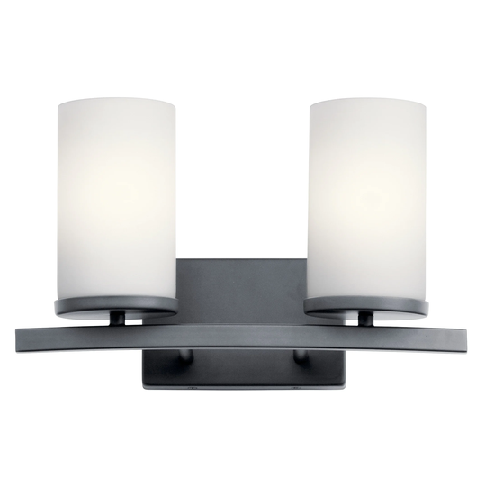 Kichler Lighting Crosby 2-Light Vanity Light Black