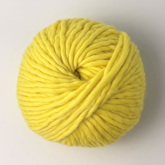 Yellow Knitting Yarn - Super Chunky Wool Mega Bulky Big Blanket Pencil Roving -Yellow Merino Bright Yellow