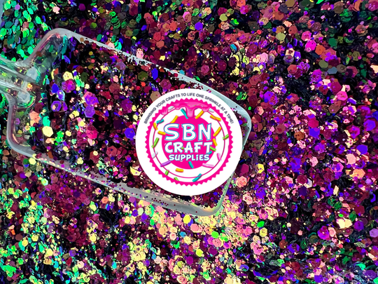 New Enchanted Color Shifting Glitter Chunky Mixed Glitters Iridescent Holographic Sequins Snow Globe Tumblers Craft Colorful