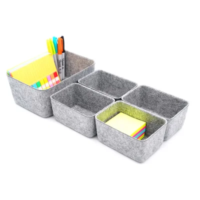 Felt Office Desk Organizer Set