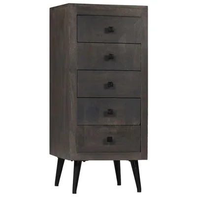 Fien 15.7" Wide 5 Drawer Mango Wood Sideboard