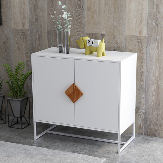 Kitchen Cabinet Cupboard Storage File Cabinets Storage Sideboard White