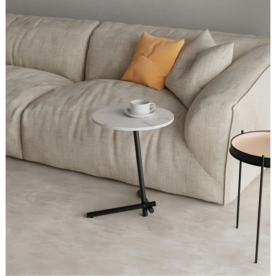 SINTERED STONE Top Round side table, coffee table, small table