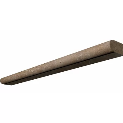 Noce 0.63" x 0.75" Honed Travertine Pencil Liner Tile Trim in Honed