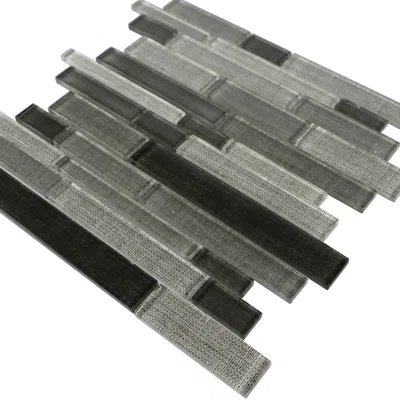 Daylen Random Sized Glass Linear Mosaic Wall Tile