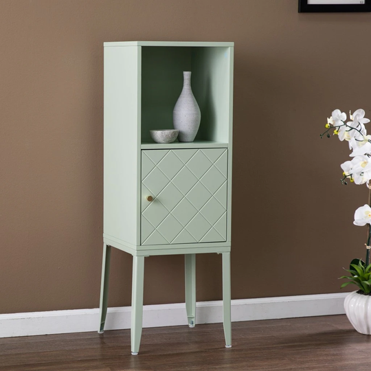 Crosshatch Accent Storage Cabinet