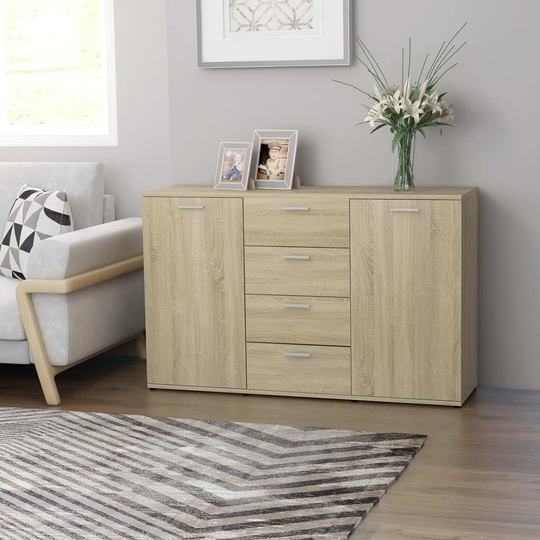 Sideboard Sonoma Oak 47.2"x14"x29.5" Chipboard