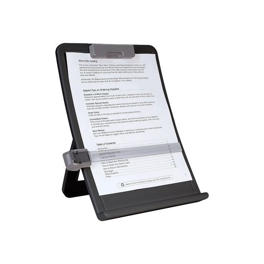 Staples Black Plastic Copy Holder
