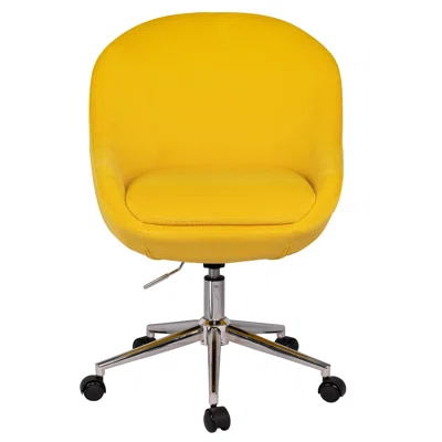 Swivel Velvet Office Chair Upholstered Desk Chair Ergonomic Computer Task Chair