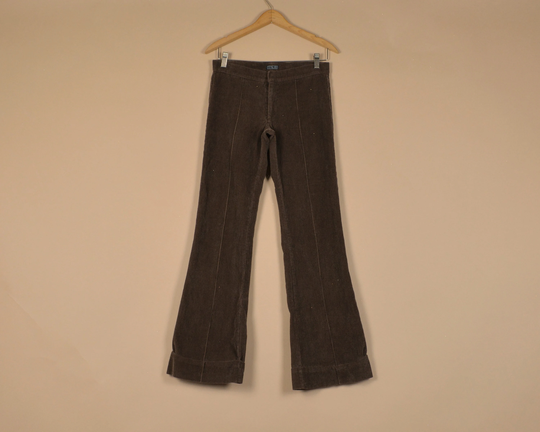 Heart Moon Star 90S/Y2K Brown Flare Pants