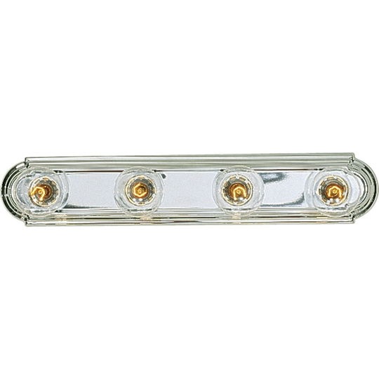Progress Lighting Silvertone 4-light Chrome Bath Light-Wall Mount Only