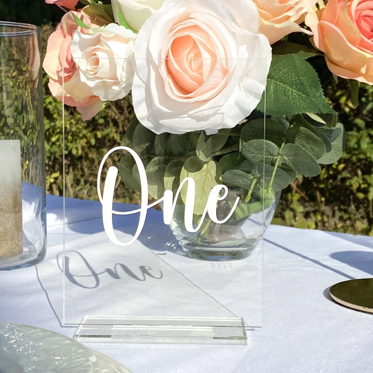 Minimalist Wedding Table Numbers, Acrylic Number, Decor, Centerpieces, Numbers in Bulk