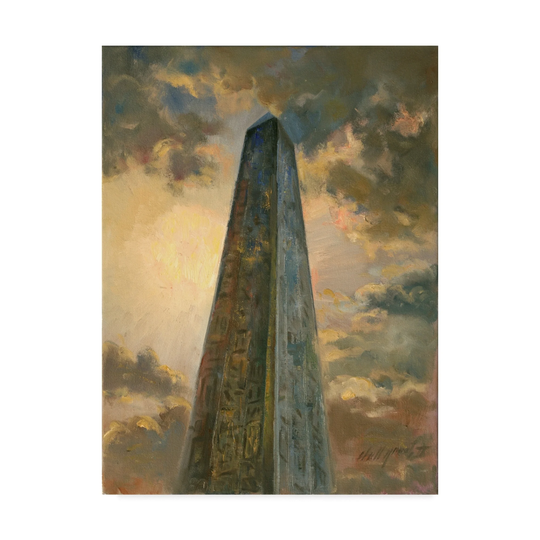 Hall Groat Ii 'Obelisk' Canvas Art - Multi-color