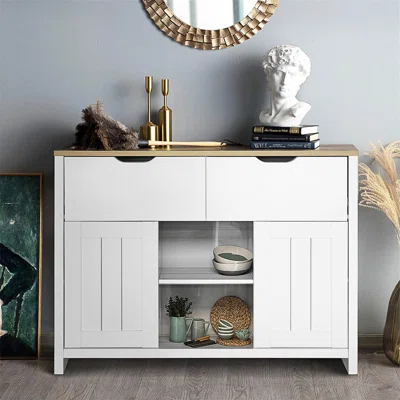 Hisakazu 44.1" Wide 2 Drawer Sideboard