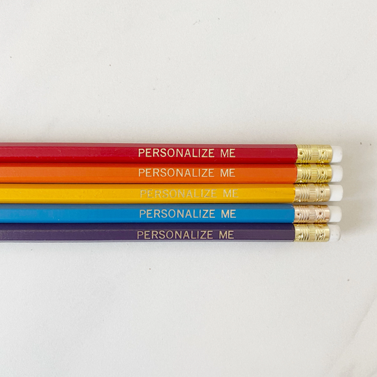 Vintage | Custom Personalized Pencils Teacher Student Homeschooling Gift
