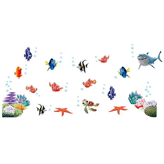 Decor DIY Girl Pattern Waterproof Wall Sticker Decal Mural 60 x 45cm - Multi-Color