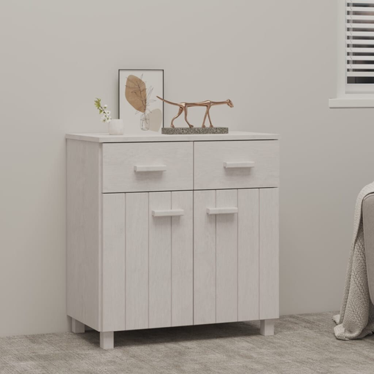 vidaXL Sideboard 31.1"x15.7"x31.5" Solid Wood Pine
