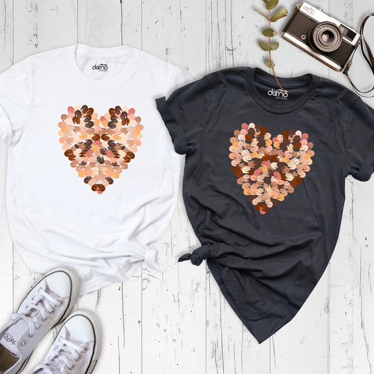 Equality Shirt, Different Skin Colors Hand Heart Matter Activist Hands Equal Human Rights Tee