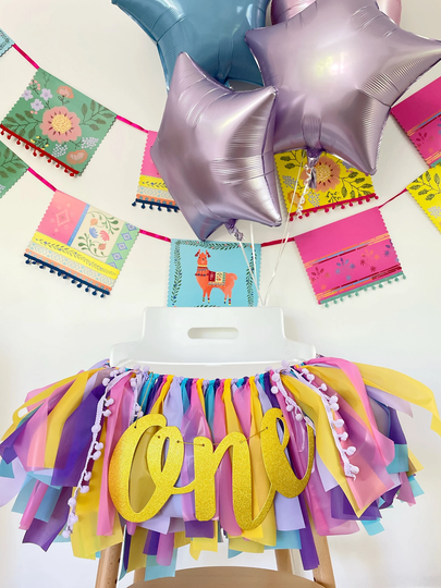 Encanto Birthday, Fiesta High Chair Banner, First Fiesta, 1st Birthday Girly Chair, One