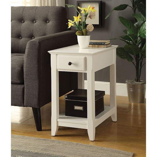 Livingroom Side Table, Coffee Table in White