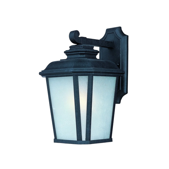 Maxim Black Die Cast Weathered Frost Shade RaDCliffe 1-light Outdoor Wall Mount Light