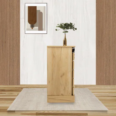 Wooden Buffet Sideboard Storage Cabinet With Sliding Barn Door And Interior Shelves Light Brown