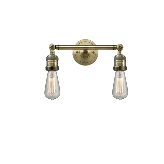 Innovations Lighting Bare Bulb 2 Light 11" Wide Bathroom Vanity Light
