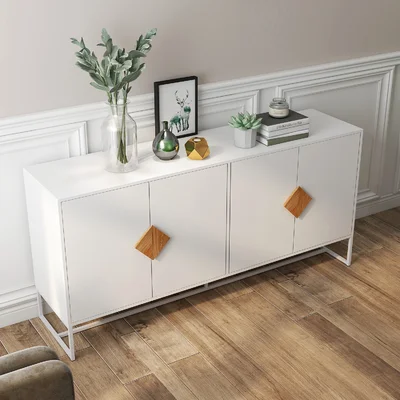 Slesh 63" Wide Solid Wood Sideboard