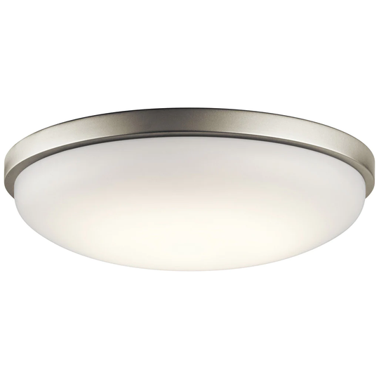 Kichler Lighting Utilitarian 1-light Brushed Nickel LED Flush Mount