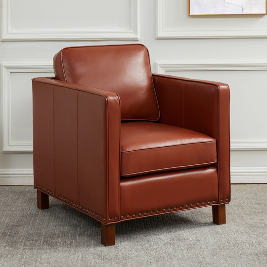 Cheddington Top Grain Leather Arm Chair by Greyson Living